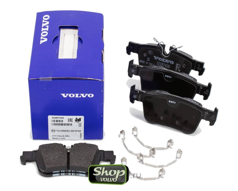Тормозные колодки задние Вольво S60 III, S90 II, XC60 II \\ 16 дюймов \\ VOLVO Original 32287430