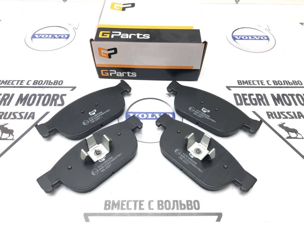 Колодки тормозные передние Вольво XC90 II, XC60 II \\ 19&quot;, 18&quot; дюймов \\ GParts VO31665288