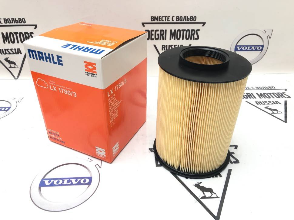Элемент фильтрующий воздушного фильтра Volvo C30, C70 II, S40 II, V50, V40 II, V40 CC\\ MAHLE LX 1780/3