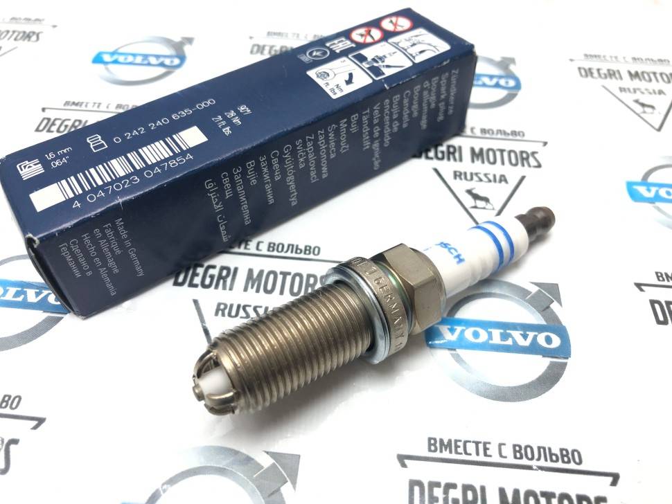 Свеча зажигания 1шт VOLVO S40 II, V50, C30 \\ 5 цилиндров \\ BOSCH 0 242 240 635