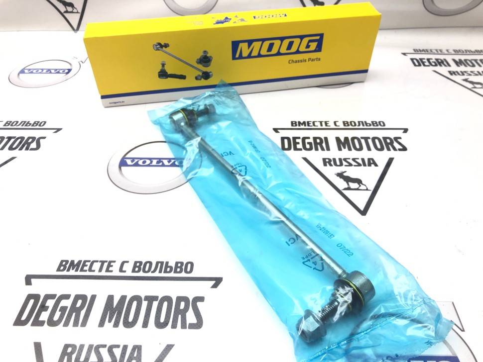 Тяга стабилизатора VOLVO S60, S80, XC90 пер.подв.лев, прав. \\ MOOG VV-LS-1119