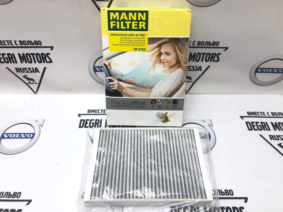 Фильтр вентиляции салона ​Volvo S60 II, S60CC, S80 II, V60, V60CC, V70 III, XC60, XC70 II​ \\ MANN FP2733