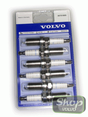Комплект свечей зажигания 6 цилиндров VOLVO S80, ХС90 \\ VOLVO (Original) 8642661