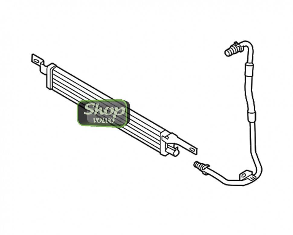 Масляная трубка радиатора АКПП Вольво XC90 \\ VOLVO Original 31212265
