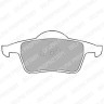 Задние тормозные колодки задние VOLVO S60, S80, V70, V70XC 16" \\ DELPHI LP1504