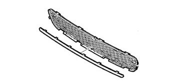 Молдин решетки переднего бампера (хром) Вольво S80 (07-) \\ VOLVO (Original)