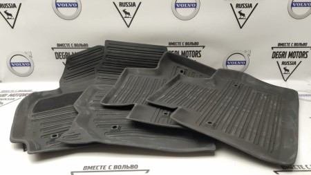 Коврики салонные резиновые "off black" \\ VOLVO Original 39807564