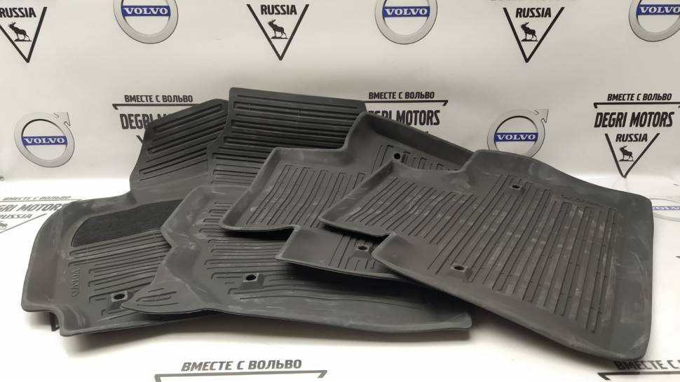 Коврики салонные резиновые "off black" \\ VOLVO Original 39807564