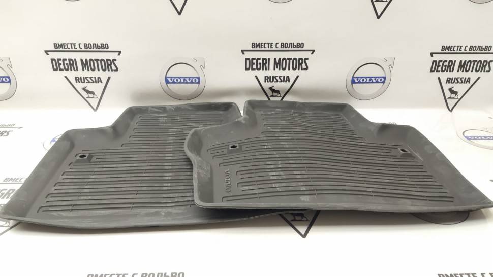 Коврики салонные резиновые "off black" \\ VOLVO Original 39807564