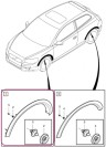 Расширитель переднего правого крыла Вольво С30 \\ VOLVO Original 31283125