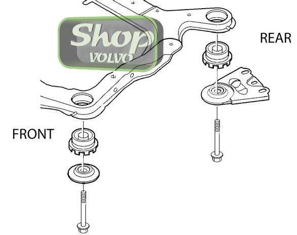 Сайлентблок переднего подрамника VOLVO S60 S80 V70 XC90 \\ VOLVO Original 8678497