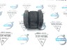 Сайлентблок цапфы задней подвески Вольво S60, V70 II, S80, ХС90 \\ Sidem 867708