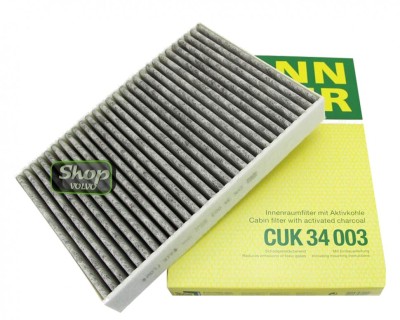 Фильтр салонный угольный Вольво S60 III, S90 II, V60 II, V90 II, V90CC, XC60 II, XC90 II \\ MANN-FILTER CUK 34 003