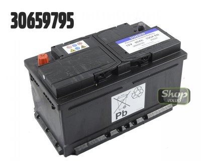 Аккумулятор 700А обратная полярность 80 Ah Вольво S60 II, S80 II, XC70 II, XC60 \\ VOLVO Original 30659795
