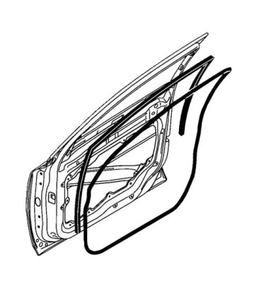 Уплотнитель передней двери Вольво S80 II, V70 III, XC70 III \\ VOLVO (Original) 30649277