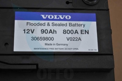Аккумуляторная батарея 800A 90А/ч Вольво XC90 \\ VOLVO Original 30659800
