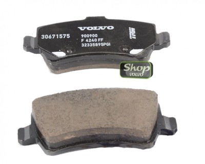 Колодки тормозные задние кроме (EU) Вольво S80 II, XC70 II \\ электрический ручник \\ VOLVO (Original) 30671575