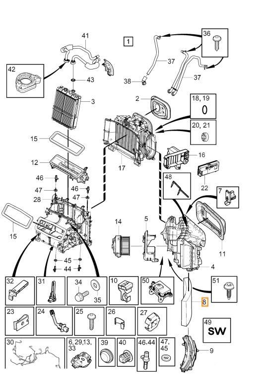 Фильтр угольный вентиляции салона VOLVO S60 III, S90 II, XC60 II, XC90 II \\ VOLVO Original 31407748