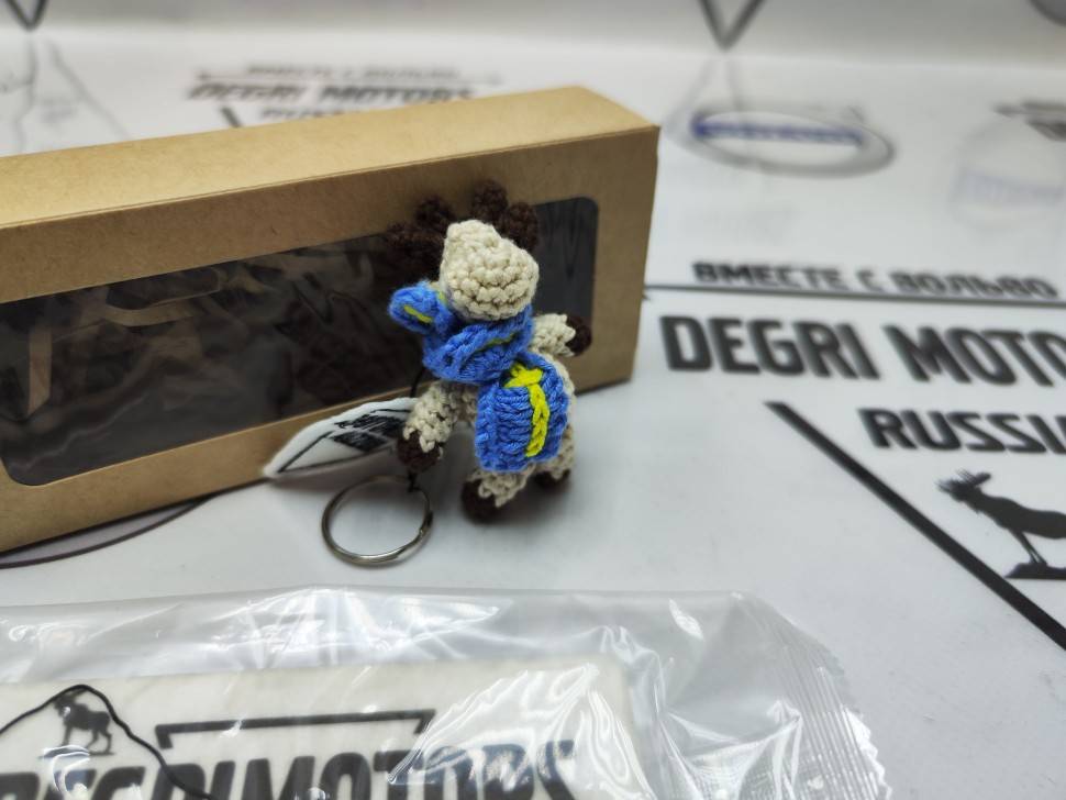 Брелок &quot;Лось&quot; Шарф вязаный \\ SW-Parts Брелок-Шарф