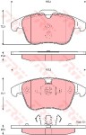 Тормозные колодки передние 16'' VOLVO S80 II, XC70 III, V70 III, V60, S60 II  \\ 300 мм \\ TRW GDB1683