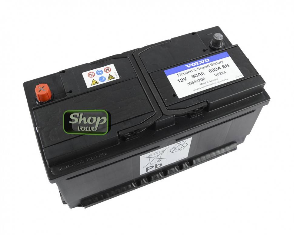 Аккумулятор Volvo 800А EN обратная полярность 90А/ч \\ VOLVO Original 30659796