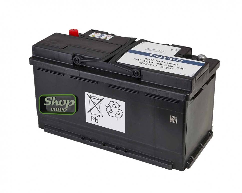 Аккумулятор АКБ AGM 850 А VOLVO XC90 II \\ 12V 95Ah 850A \\ VOLVO Original 31652067