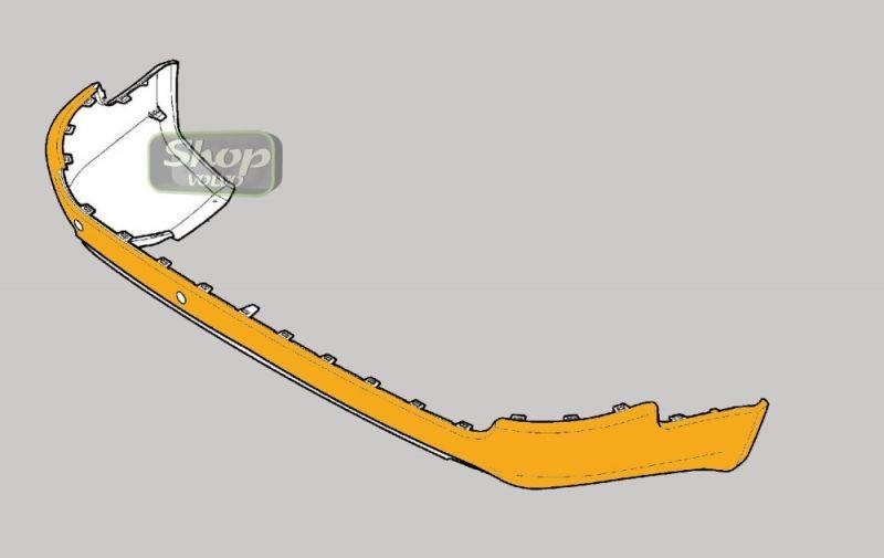 30678964 Нижняя часть заднего бампера без парктроников Вольво XC90.jpg