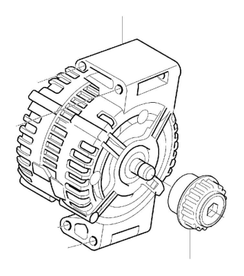 Генератор 180a Volvo S60 II, S80 II, XC70 II, XC60, XC90 \\ VOLVO Original 36012382
