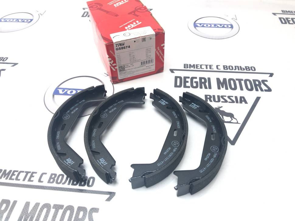 Тормозные колодки стояночного тормоза \\ VOLVO S60, S80 \\ TRW