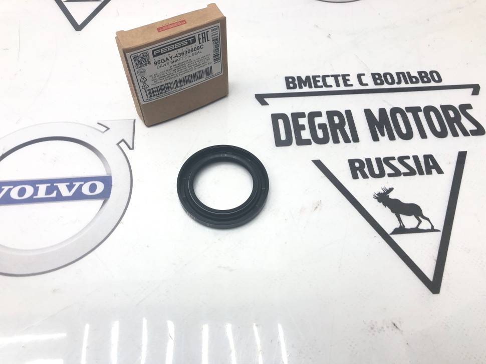 Сальник привода левого VOLVO S40, S60, S80 C30, C70, V50, V40, V40 CC, V60, XC60, XC90 \\ FEBEST 95GAY-43630909C