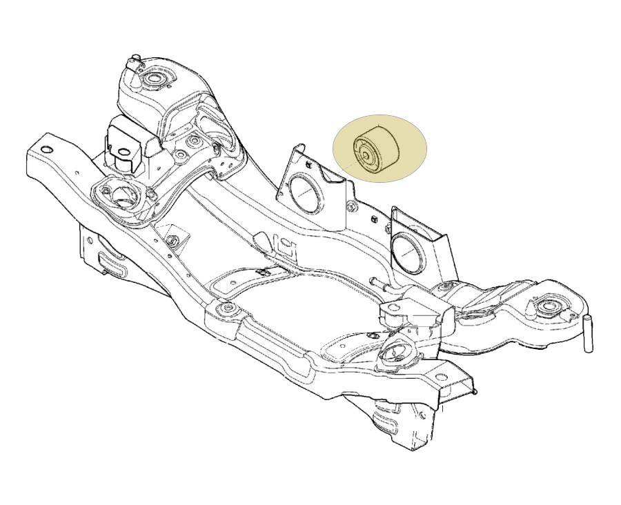 Сайлентблок заднего редуктора Volvo XC90 II, XC60 II, S60 III, XC70 II \\ VOLVO Original 31437735