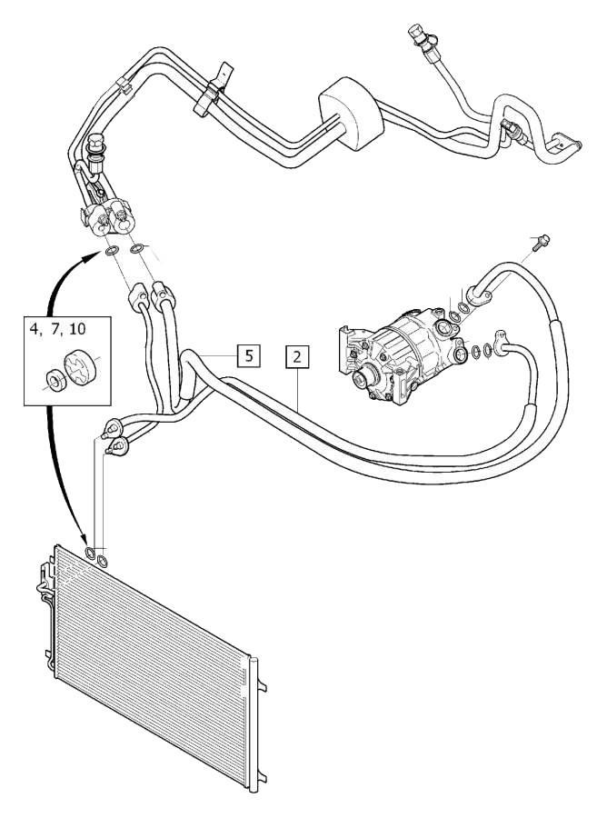 Уплотнительное кольцо трубки кондиционера VOLVO \\ VOLVO Original 988839