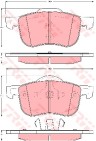 Тормозные колодки передние VOLVO S60, S80, V70 II, XC70 \\ TRW GDB1388