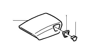 Подлокотник Консоль туннеля Вольво S60 (-09) \\ VOLVO Original 39996091