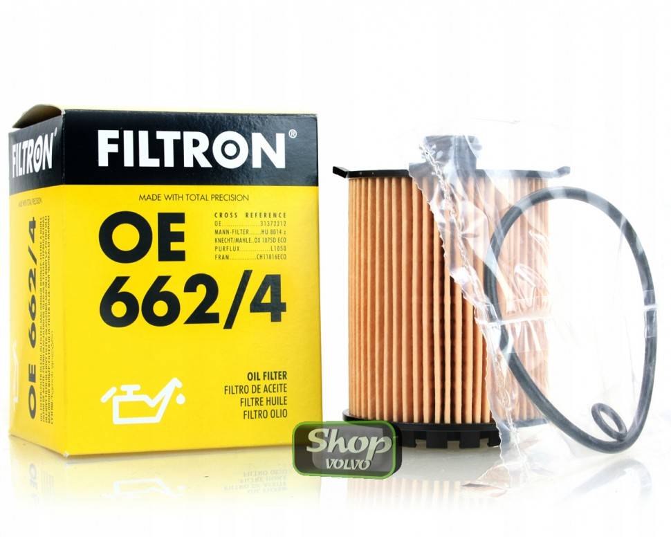 Фильтр масляный Вольво S60 III, S90 II, V90CC, XC60 II, XC90 II \\ B4202Tx, D4204Tx \\ FILTRON OE 662/4